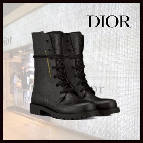 Diorcamp Ankle Boot Uber Black Dior Oblique Textured Rubber